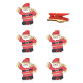 FQ marca item ornamento produto clip de madeira decoração de natal